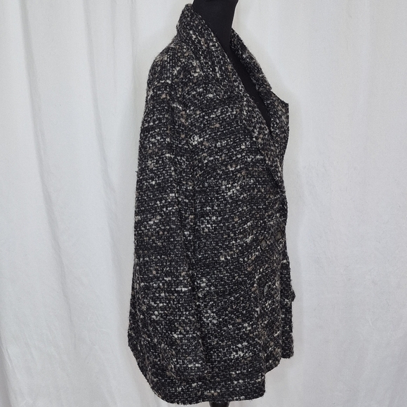 J. Jill Double Breasted Lightweight Relaxed Fit Tweed Coat - Size 2X - Picture 4 of 12